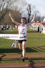 Keith Gerrard (Lancashire) wins the Senior Mens race, McCain Inter Counties Cross Country, Cofton Park, Birmingham.
